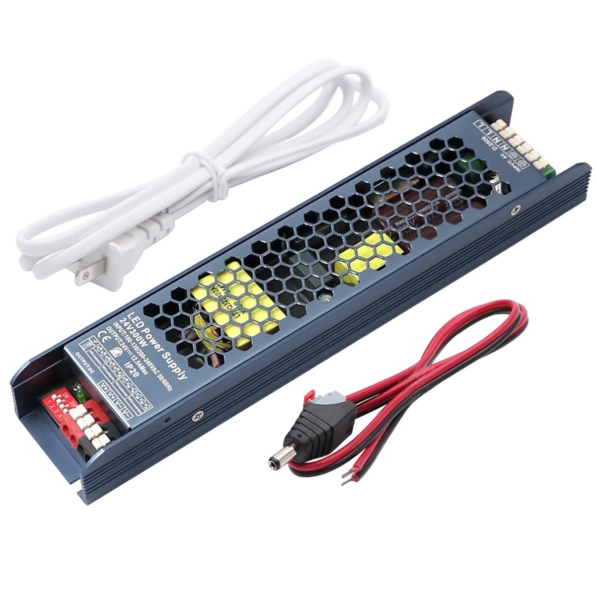 Slim 24V 300W Dimmable Switching LED Power Supply AC110V/220V To DC24V IP20
