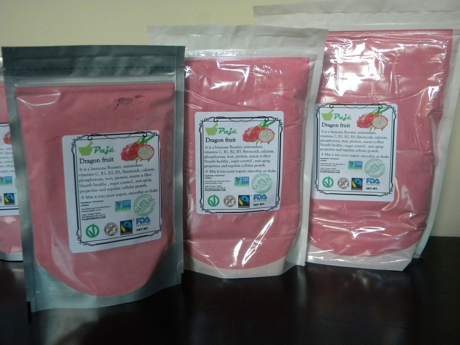 DRAGON FRUIT PINK powder 8oz 16oz 1lb 32oz 2lb 4lb 10lb 55lb FREEZE DRIED PAJE