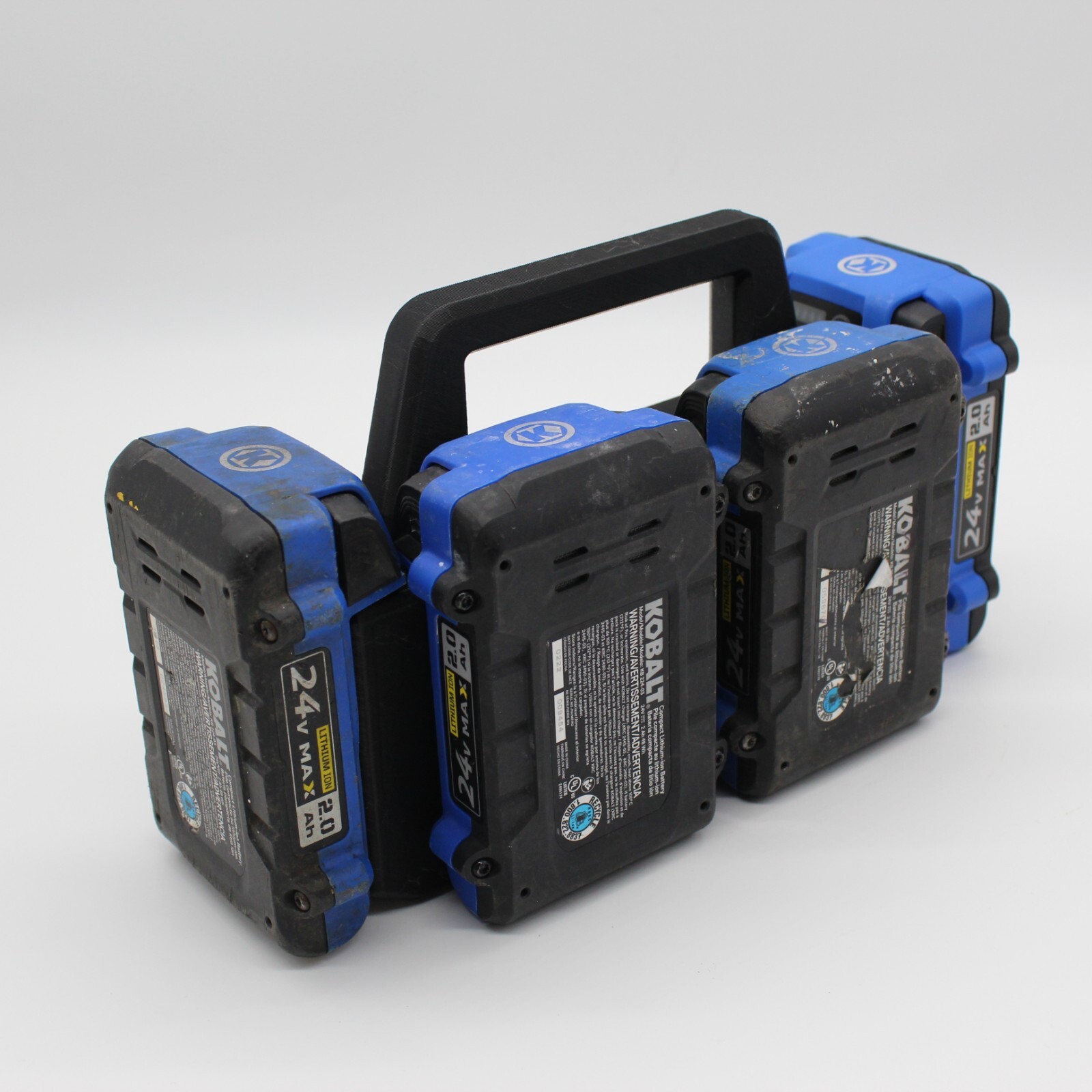 Kobalt 24 volt 6 Slot Battery Caddy Carrying Case Battery Holder