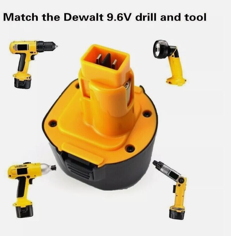 2Pack For DeWalt 9.6V 3.6Ah Battery DW9061 DE9036 DE9061 DE9062 DW926/Charger