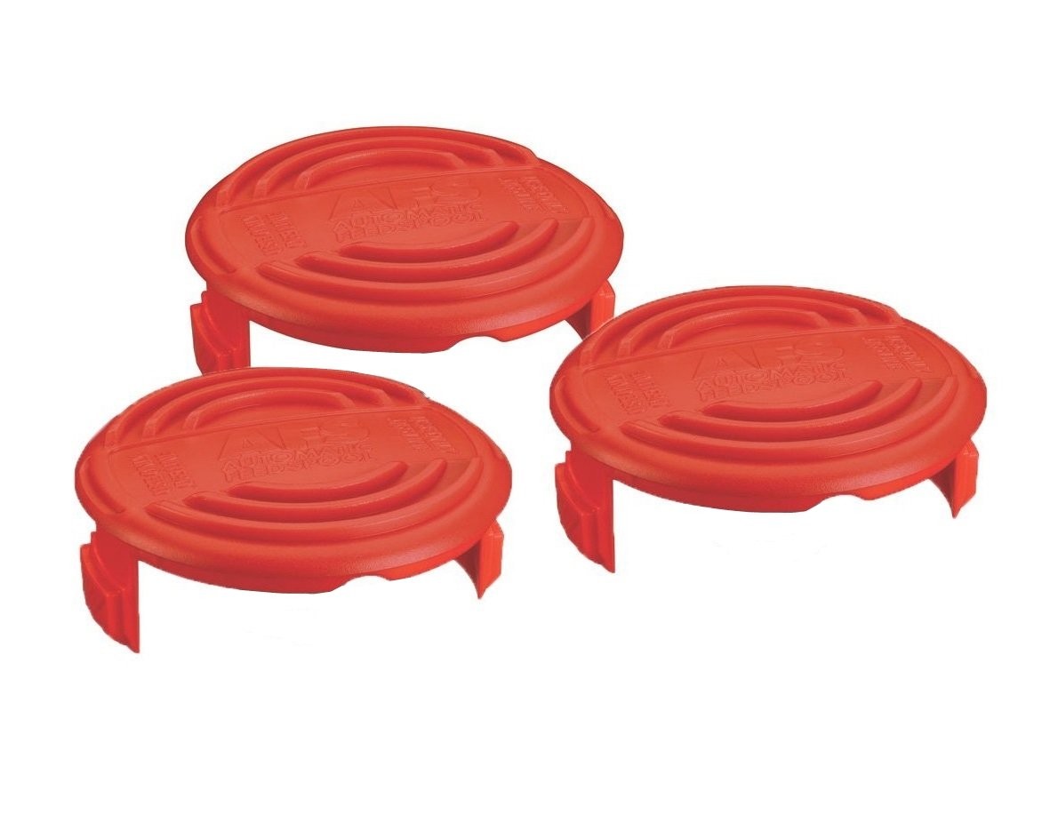 Black and Decker 3 Pack of Genuine OEM Replacement Spool Caps, RC100P-3PK