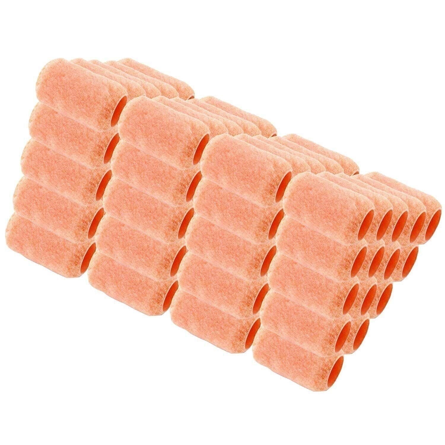 Reusable Paint Roller Covers 4″ x 3/8″ Nap Washable PVC Plastic Core Refill Bulk