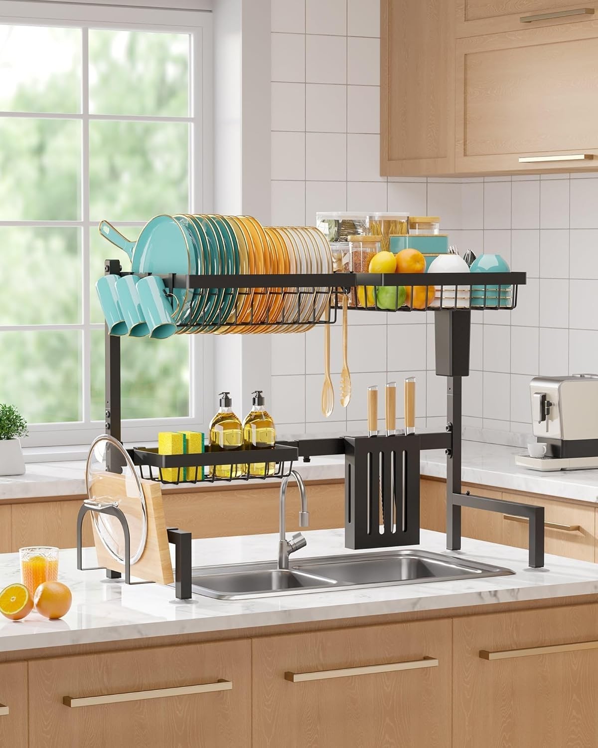 Dish Drying Rack Large Over The Sink Dish Drainer Drying Rack Kitchen Organizers