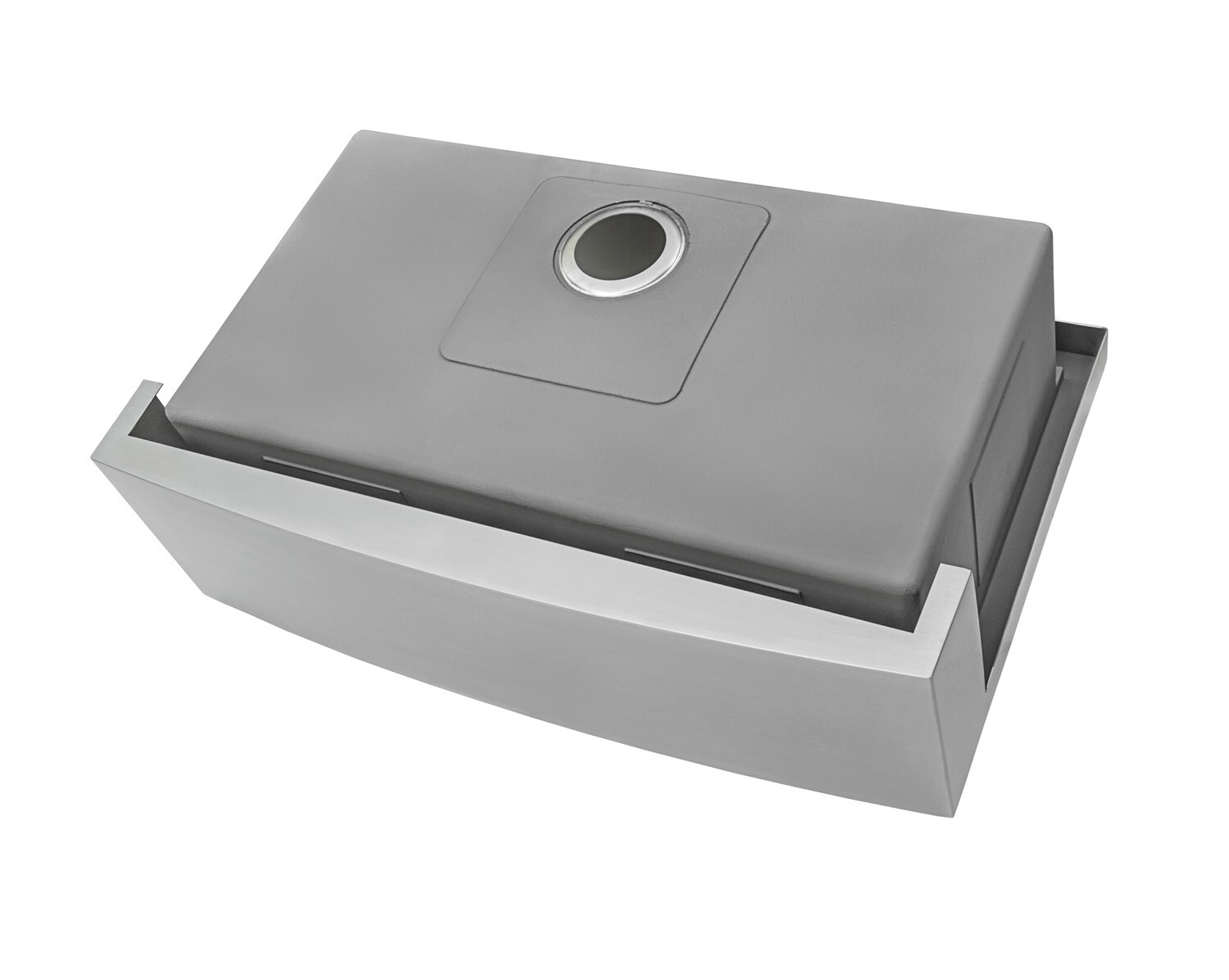 Ruvati 33″ Apron-front Workstation Farmhouse 16 Gauge Kitchen Sink- RVH9200