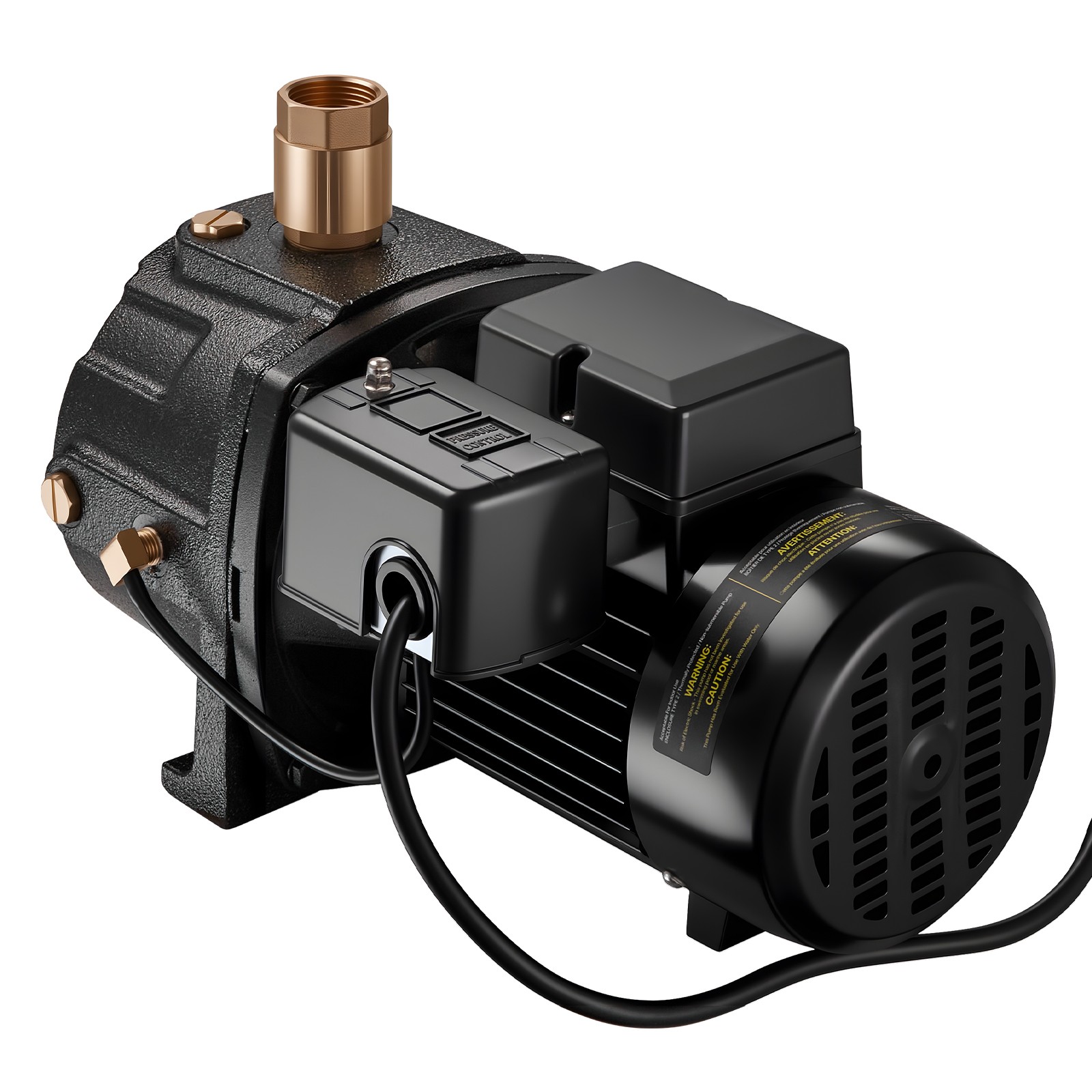 Uimoso 1 HP Shallow Well Jet Pump 115/230V 1400 GPH Cast Iron Water Pump