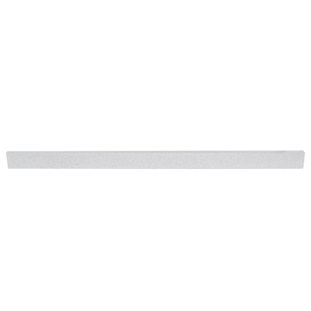 Glacier Bay 37 in. Cultured Marble Vanity Backsplash in Colorpoint White