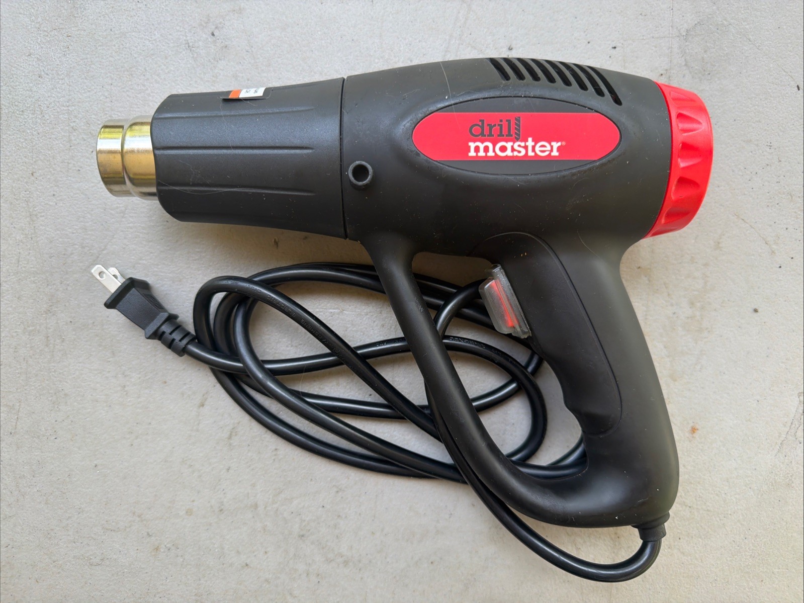 Drill Master 62546 1500W Dual Temperature Heat Gun w/ Box & Manual 120V