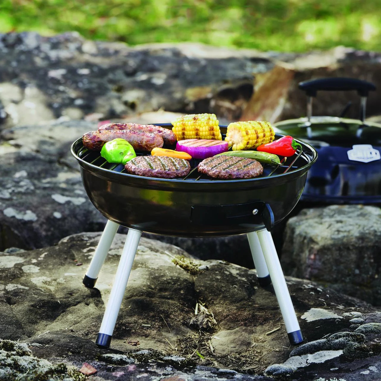 14.5 Inch Portable Charcoal Grill, Black