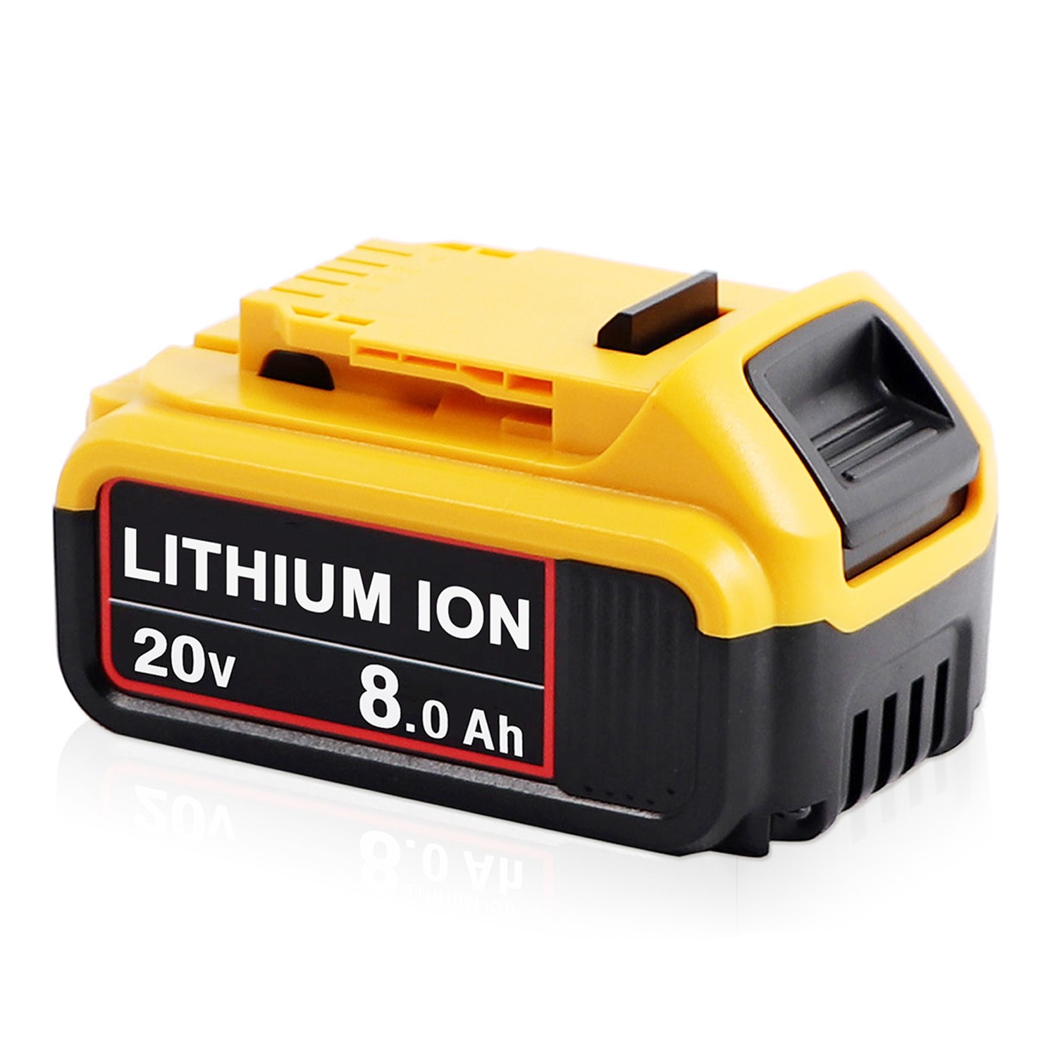 1~2 Pack 8 Ah For Dewalt 20V Max XR Lithium Battery DCB206-2 DCB205 DCB200 6.0Ah