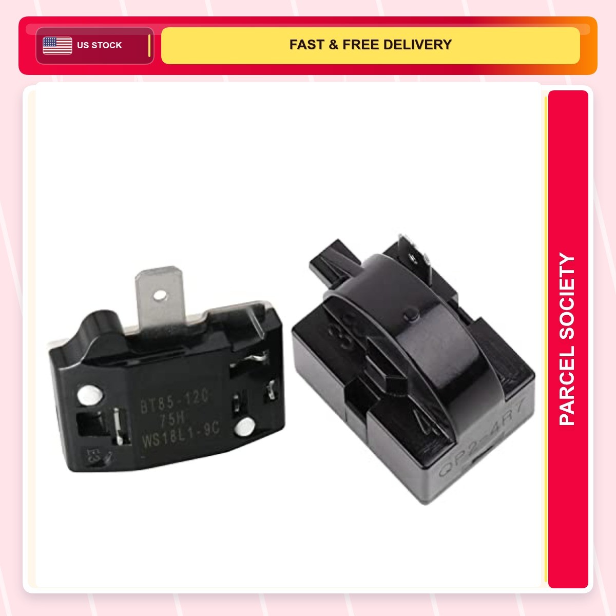 Refrigerator Starter Normally Open Screw Mount Solder Electric 1.0 Count