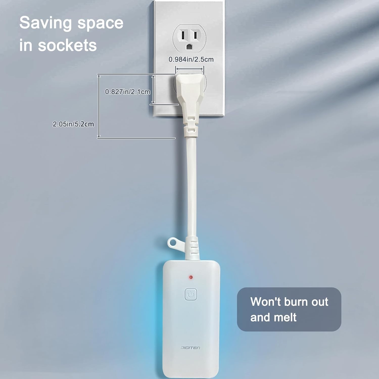 Wireless Thermostat Outlet Digital Remote Control 1800W for Heating Cooling