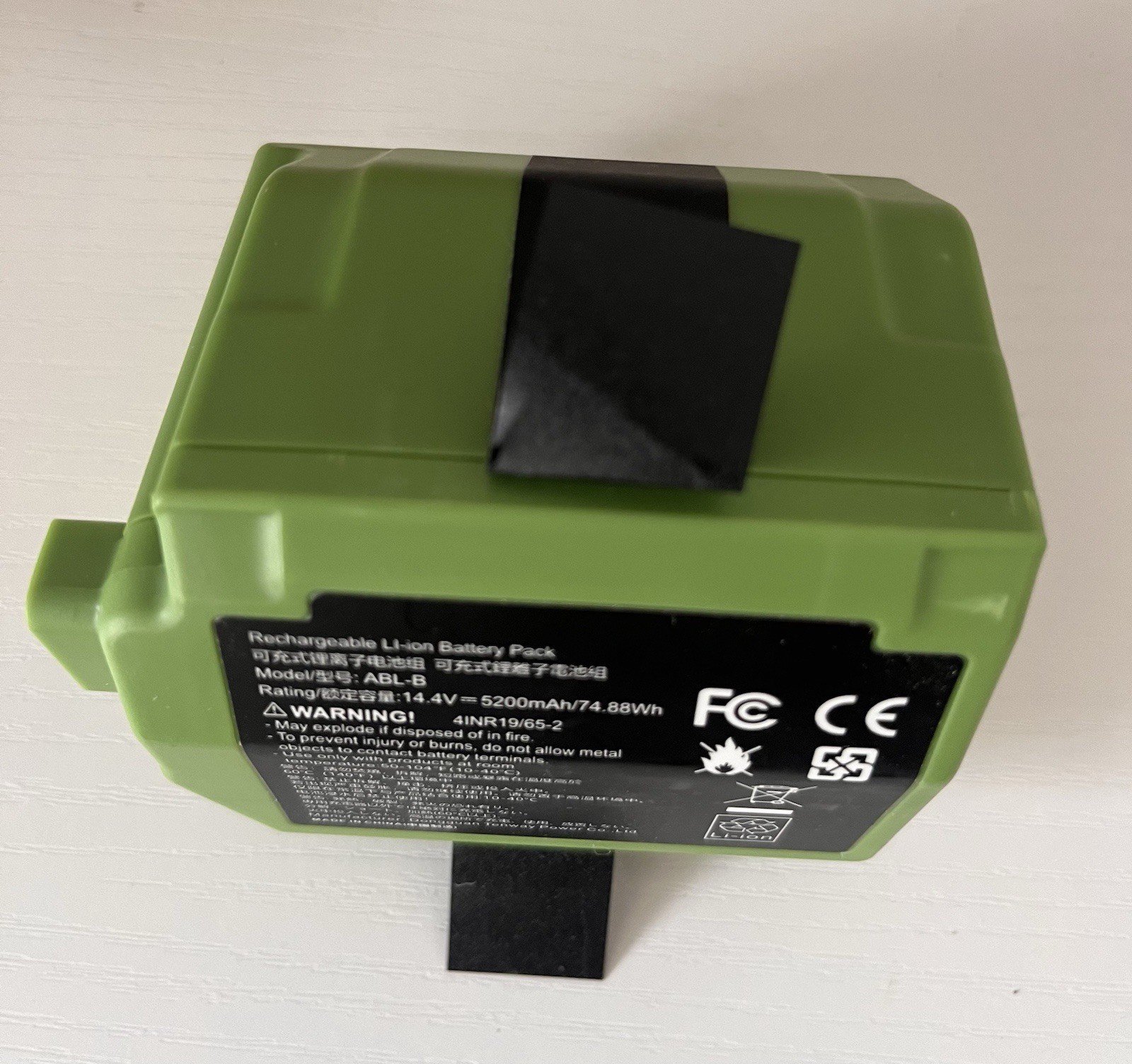 TREE.NB 5.2Ah spare battery for iRobot Roomba S9 9150 ABL-B, replacement