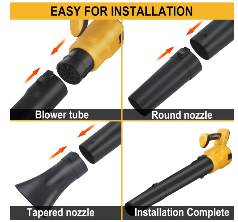 Cordless Leaf Blower for Dewalt 20V Max Battery, 480 CFM Electric Blower