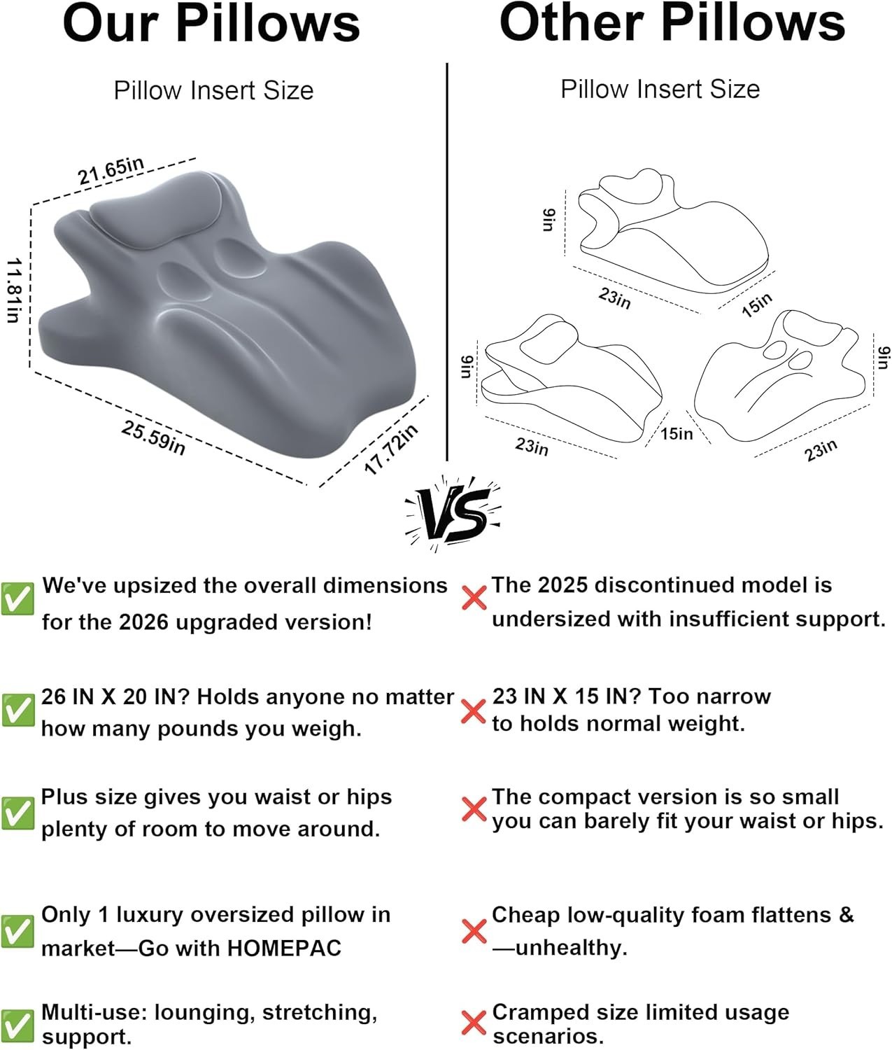 Chiro Monk Couple Pillow – Easily Try More, 27 Lift Pillow, Sweet Spot Pillow fo