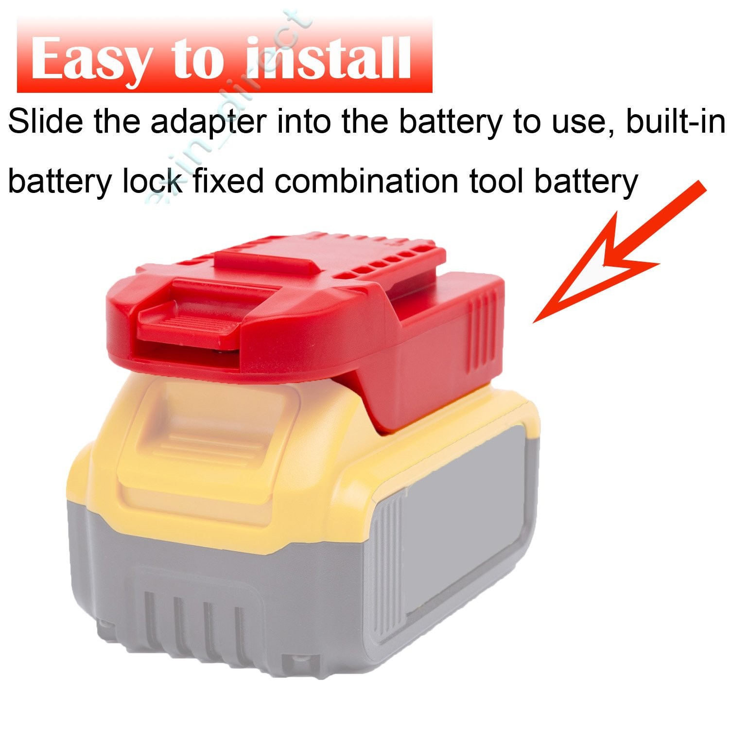 Battery Adapter Fits For Dewalt/Hercules 20V Battery To For Bauer 20V Power Tool