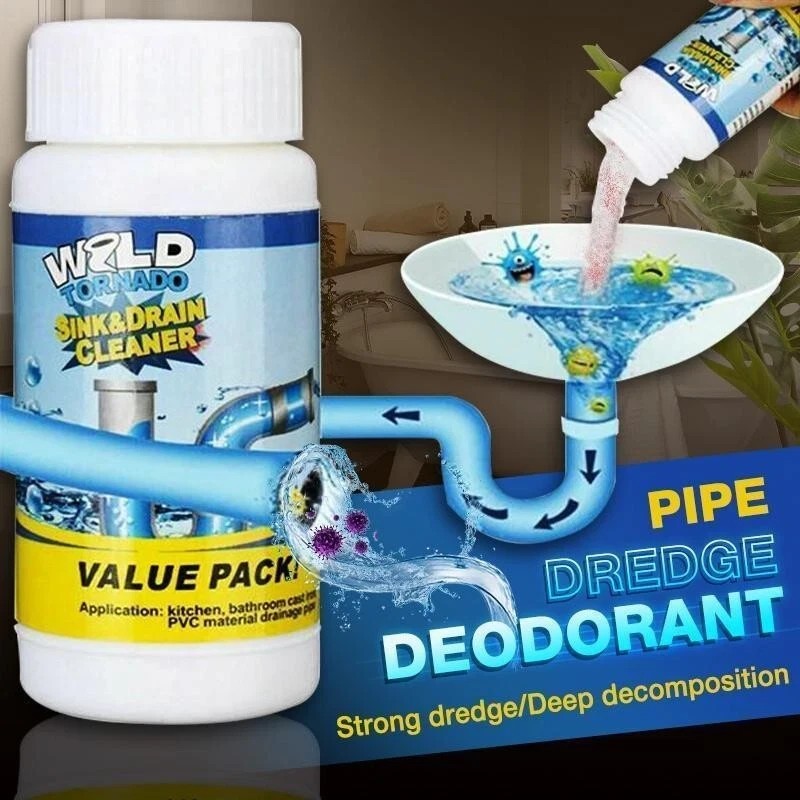 1-5x Wild Tornado Powerful Sink Drain Cleaner High Efficiency Clogging Remover