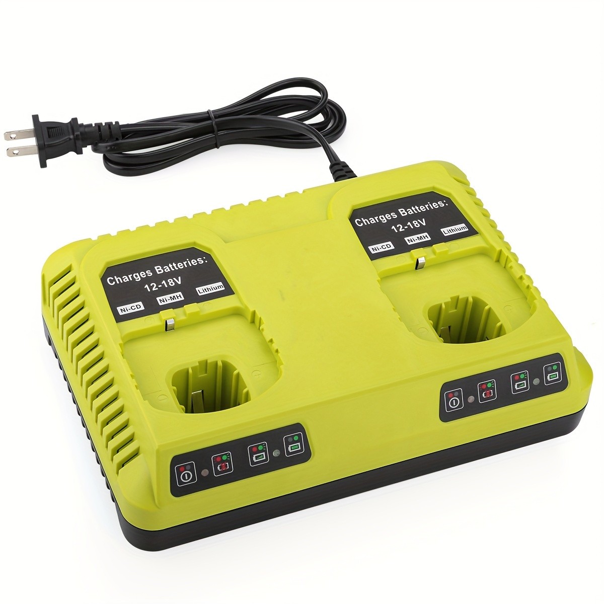 18V Dual Lithium Rapid Battery Charger for Ryobi One Plus P117 P108 P107