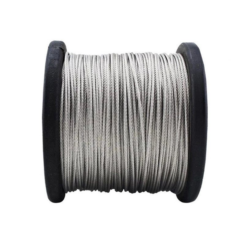 PVC Clear Coated Steel Wire Rope Cable 0.6mm 1mm 3mm 4mm 5mm 6mm 8mm 10mm 12mm
