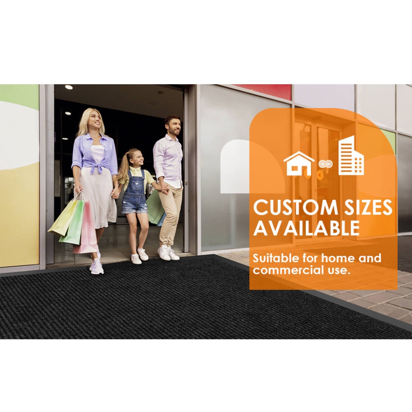Entrance Mat Front Door Doormat for Indoor Outdoor Heavy Duty Commercial Mats