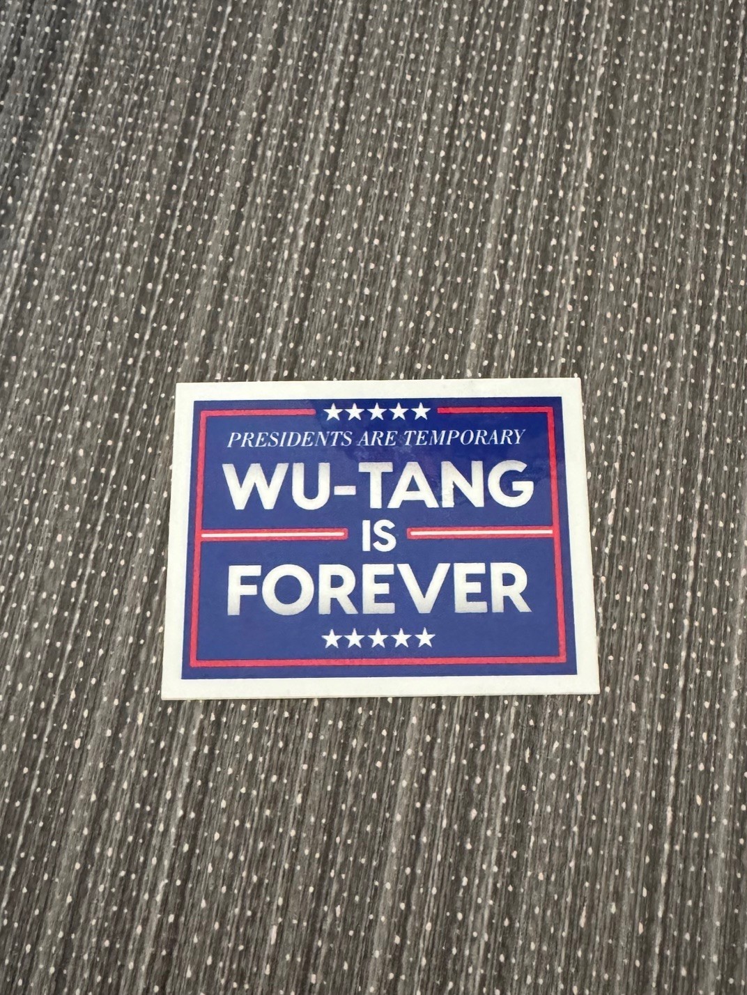 WU TANG IS FOREVER 2.59″ x 2″ Glossy Rectangle Sticker NEW