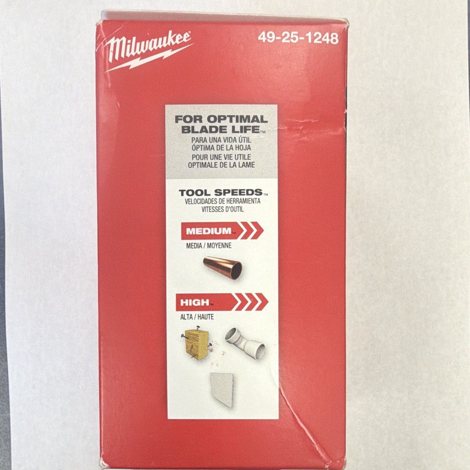 Milwaukee 49-25-1248 Bi-Metal Multi-Material Oscillating Blades Universal 25