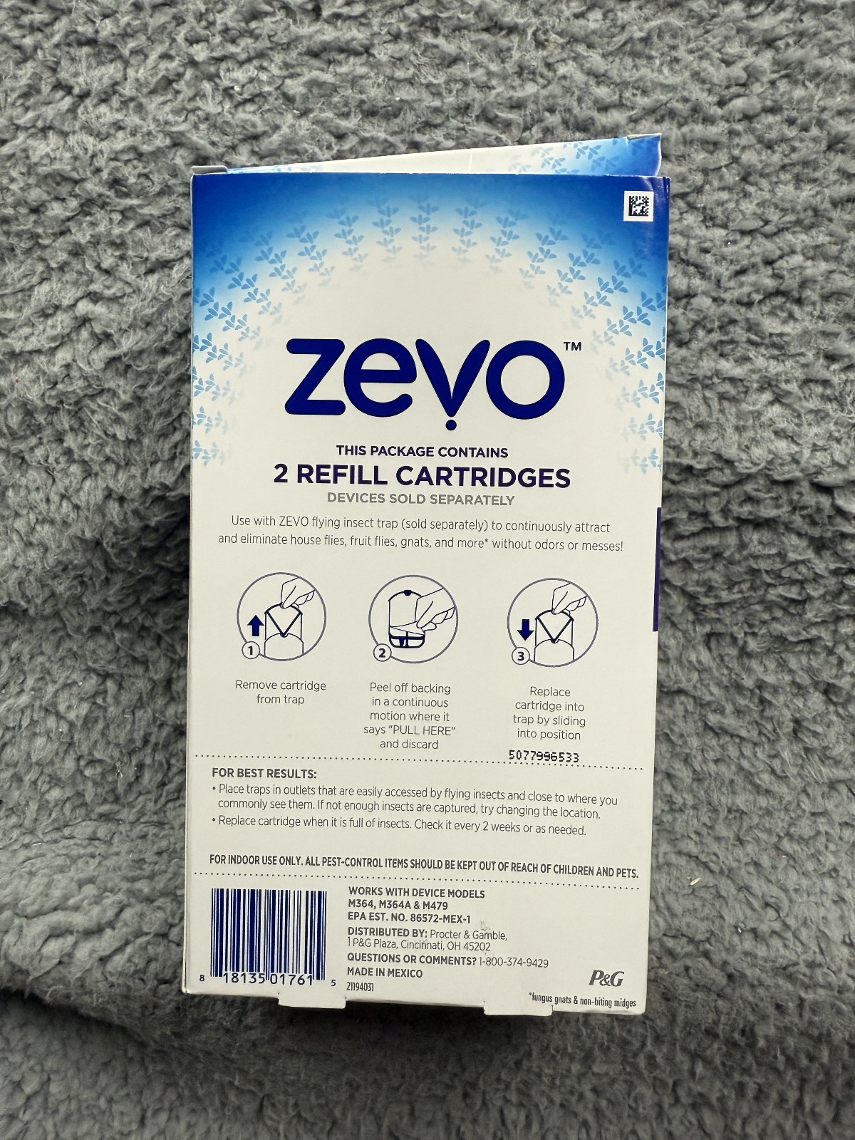 Zevo Flying Insect Trap Value Pack – 2 Cartridges