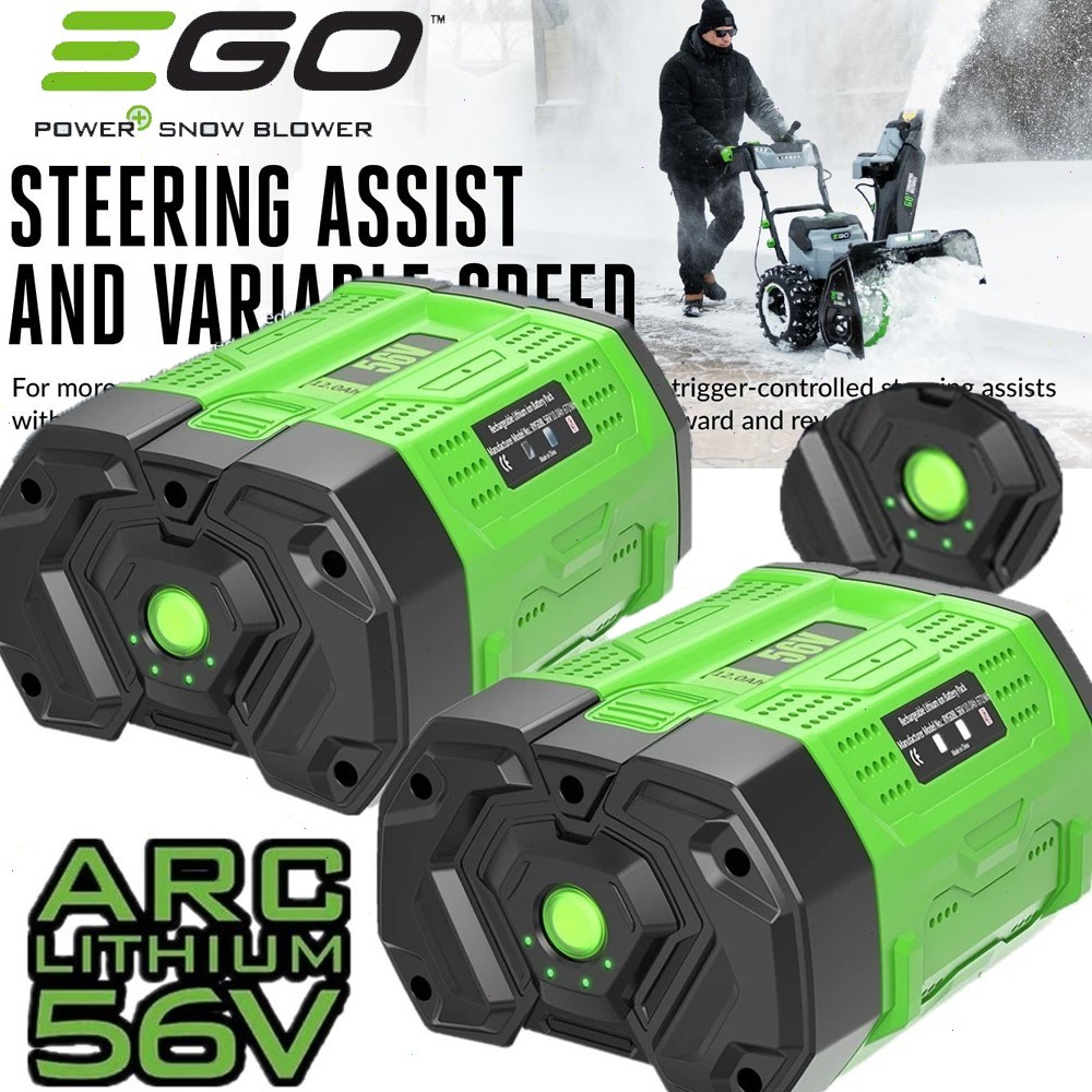 2pack New FOR Genuine OEM EGO 56V Power+ Arc BA6720T 12.0 Ah Lithium Battery