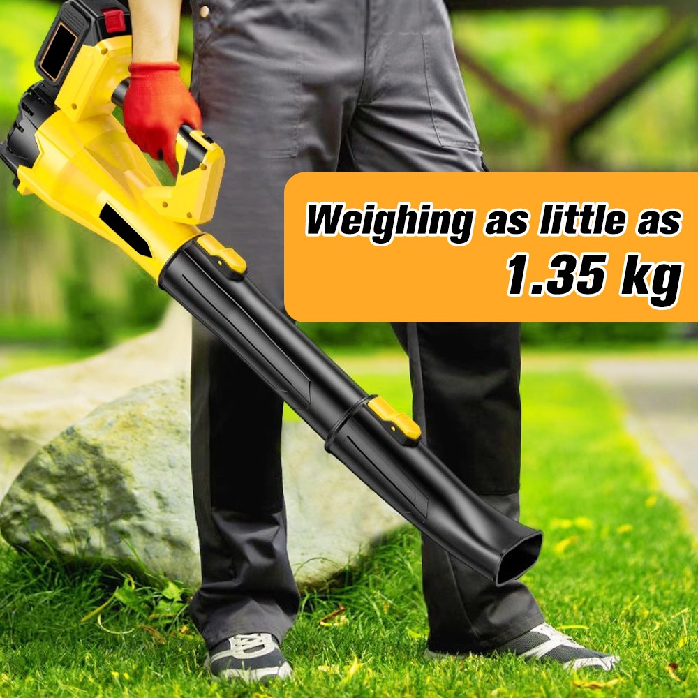 440W Cordless Leaf Blower 6 Speed Electric Handheld Leaf Blower With 2 Batteries
