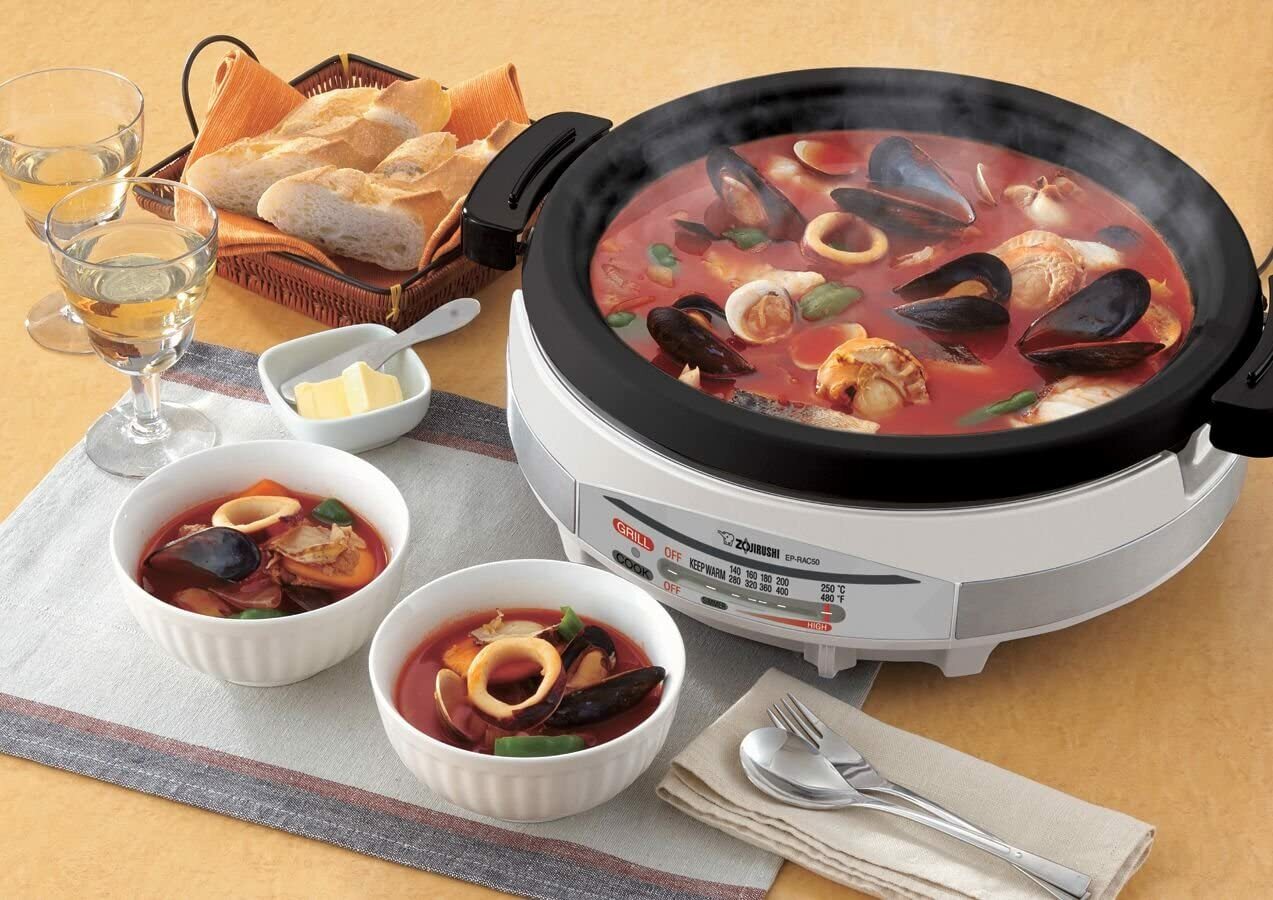Zojirushi EP-RAC50 Gourmet d’Expert 1350-Watt Electric Skillet. NEW