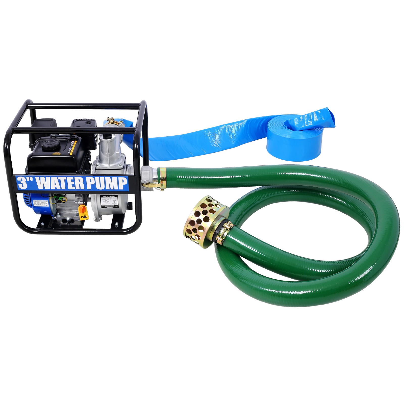 Semi Full Trash Water Pump 3 inch 209cc 7HP 4 stroke OHV ENGINE Gas Powered