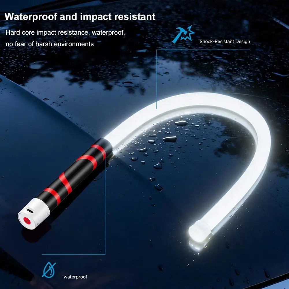 75cm Flexible LED Flashlight Stick Bendable Work Light With 3 Brightness Modes