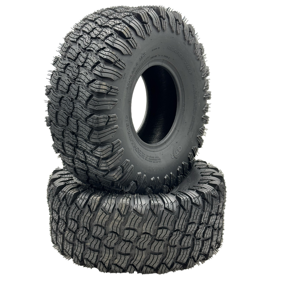 Set of 2 – 20×8.00-8 4-Ply Reaper Turf Tire