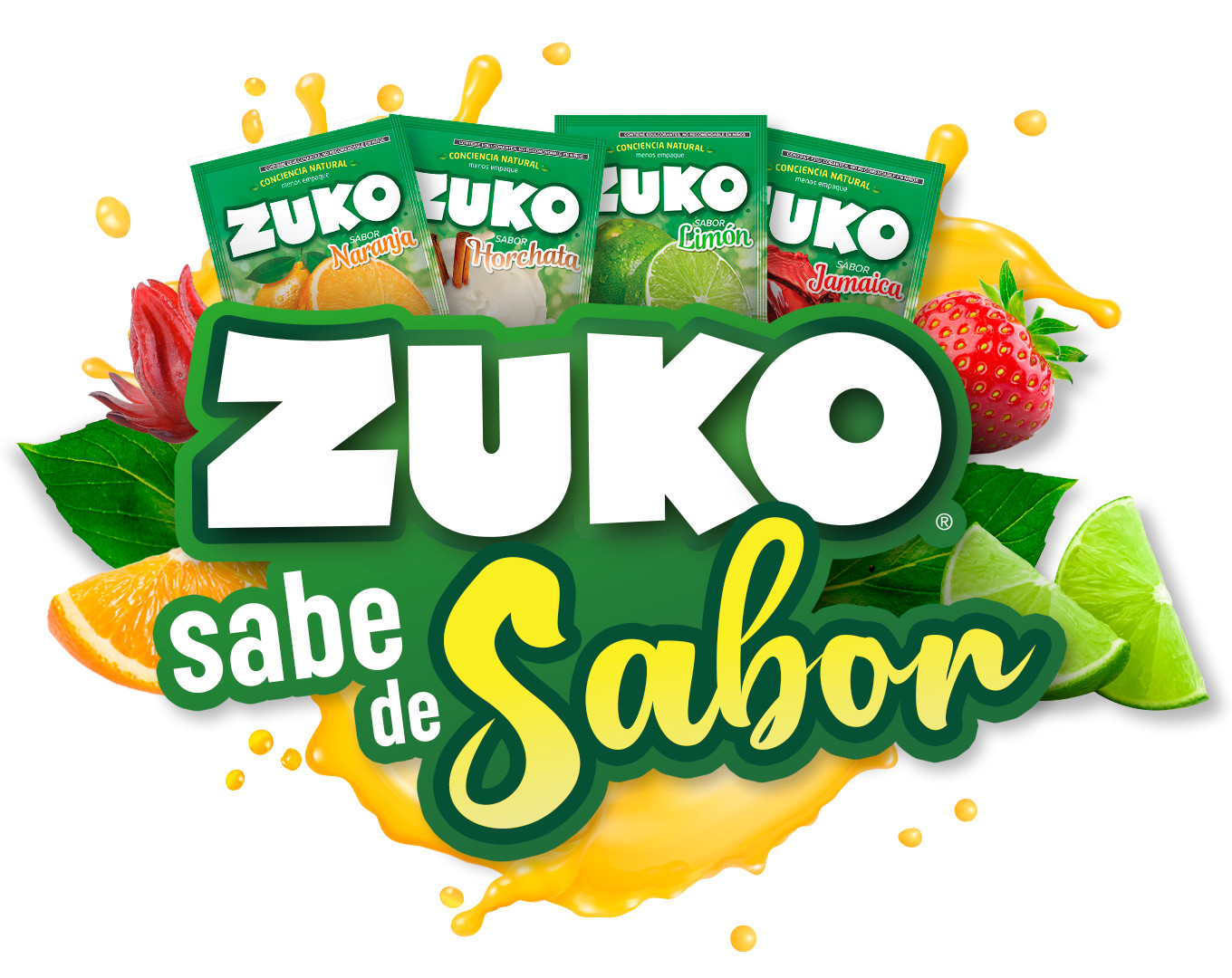 ZUKO Many Flavors No Sugar Needed Makes 2 Liters Of Drink Mix 15g/11gFrom Mexico