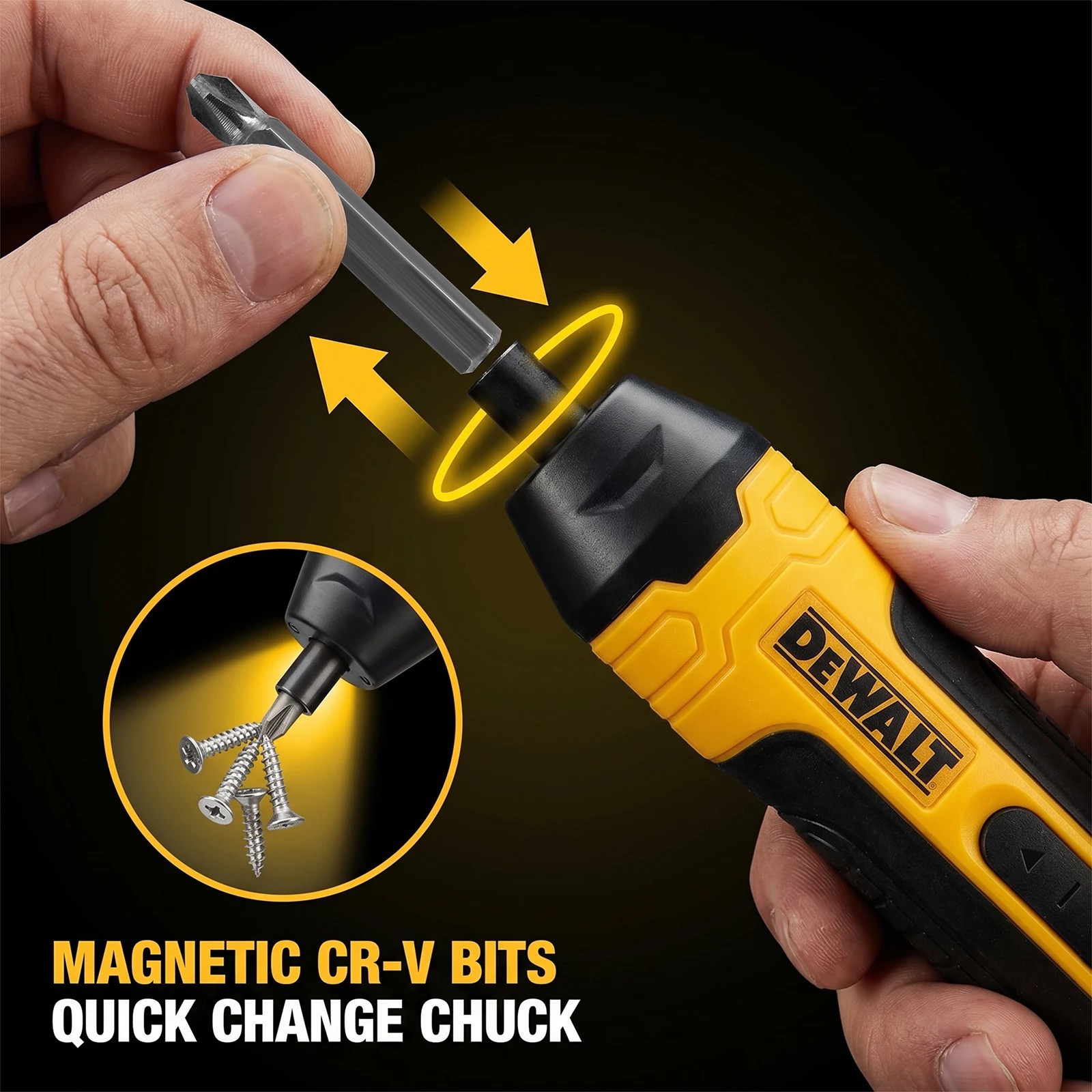 DEWALT Cordless Electric Screwdriver | 3.6V 5N.m Torque | 1/4″ Chuck | 1300mAh L