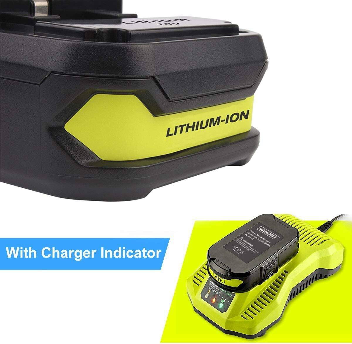 PACK 18V Battery P108 One Plus For RYOBI 18 Volt High Capacity Lithium-Ion US