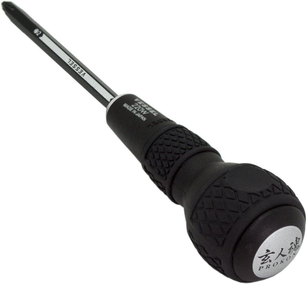VESSEL Ball Grip Screwdriver Set Interchangeable Metric Motorcycle Drivers JIS