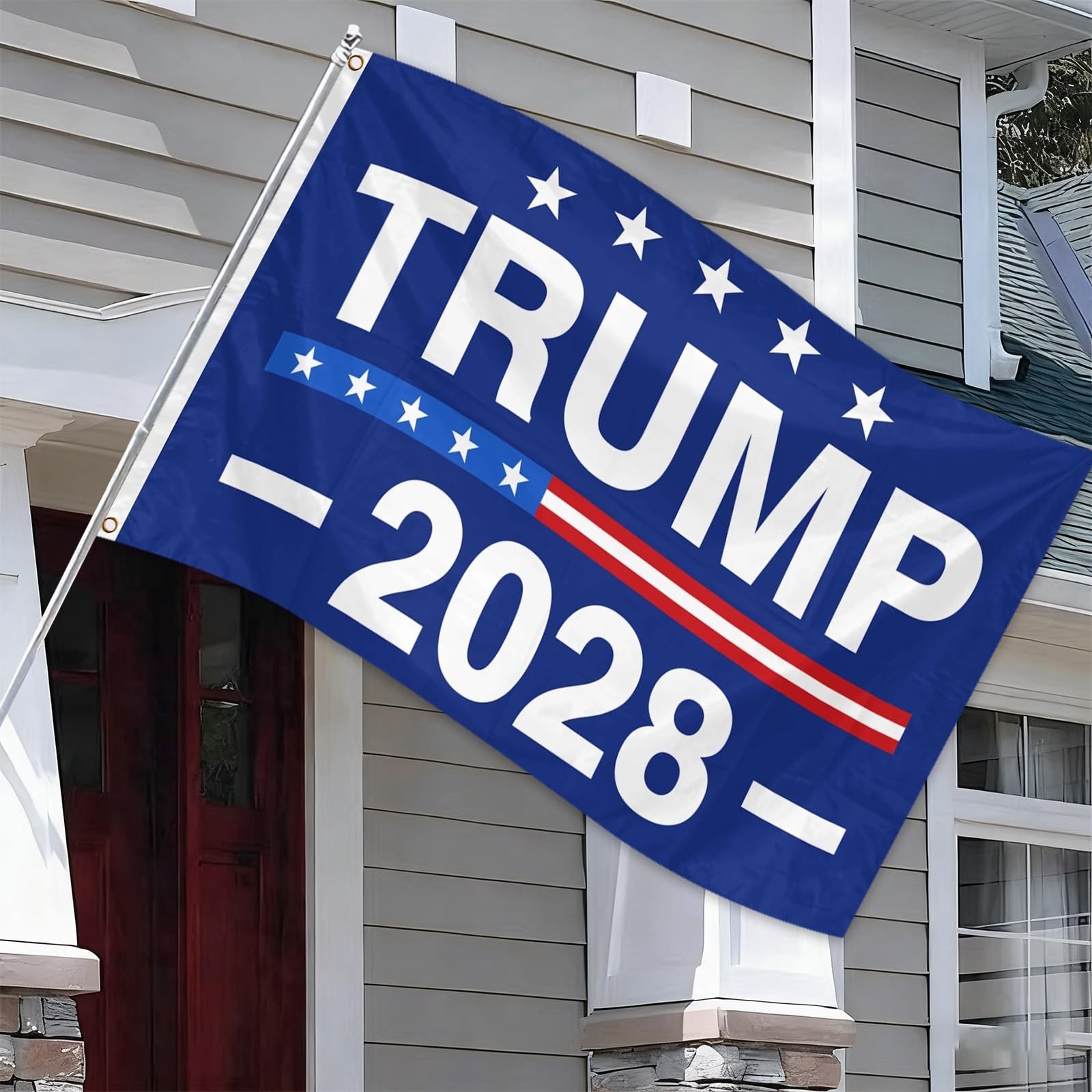 Trump 2028 Flag Double Sided 3×5 FT,Heavy-Duty MAGA Banner with 2 Brass Gromm…