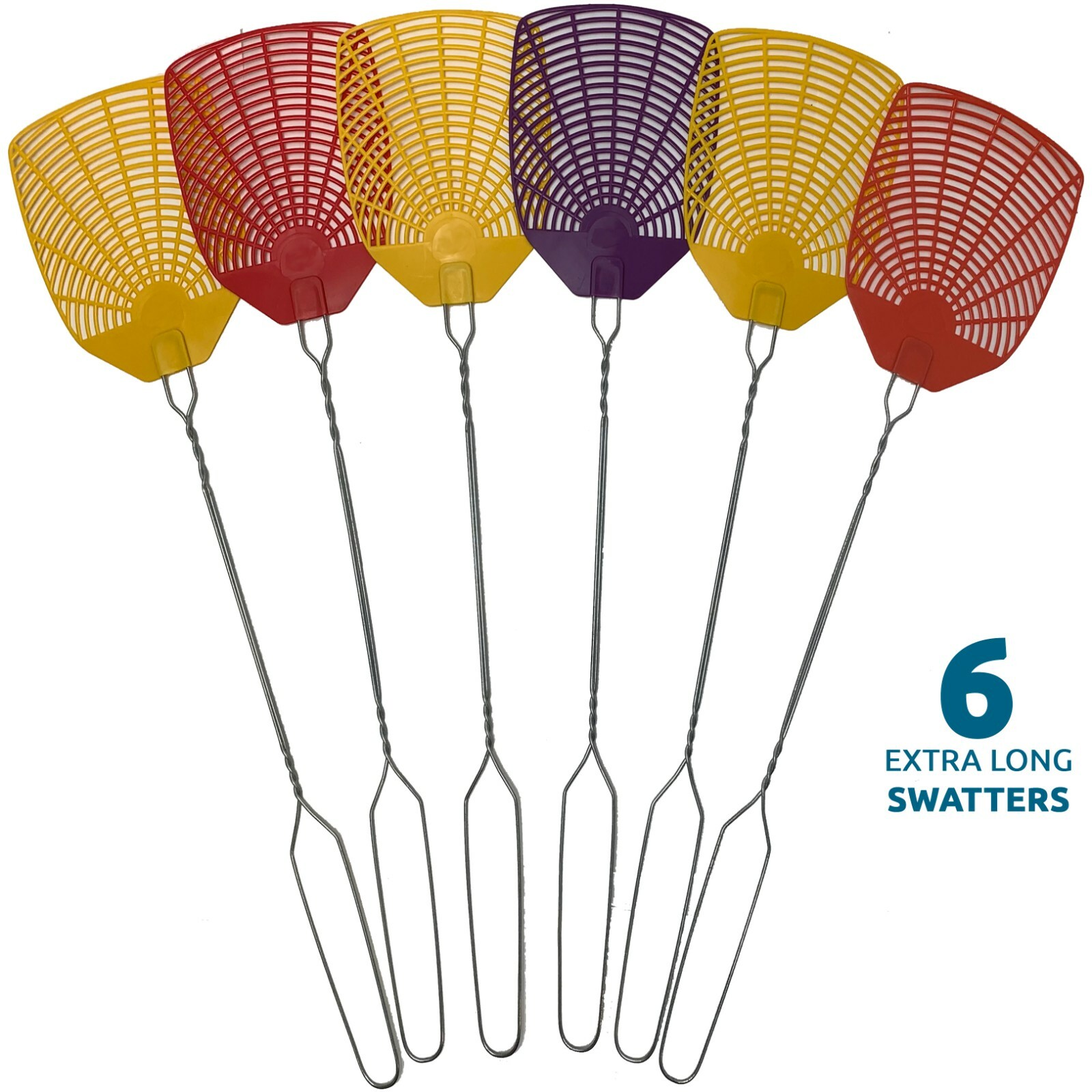 Bug & Fly Swatter – Extra Long Handle– Indoor / Outdoor– Pest Control flyswatter