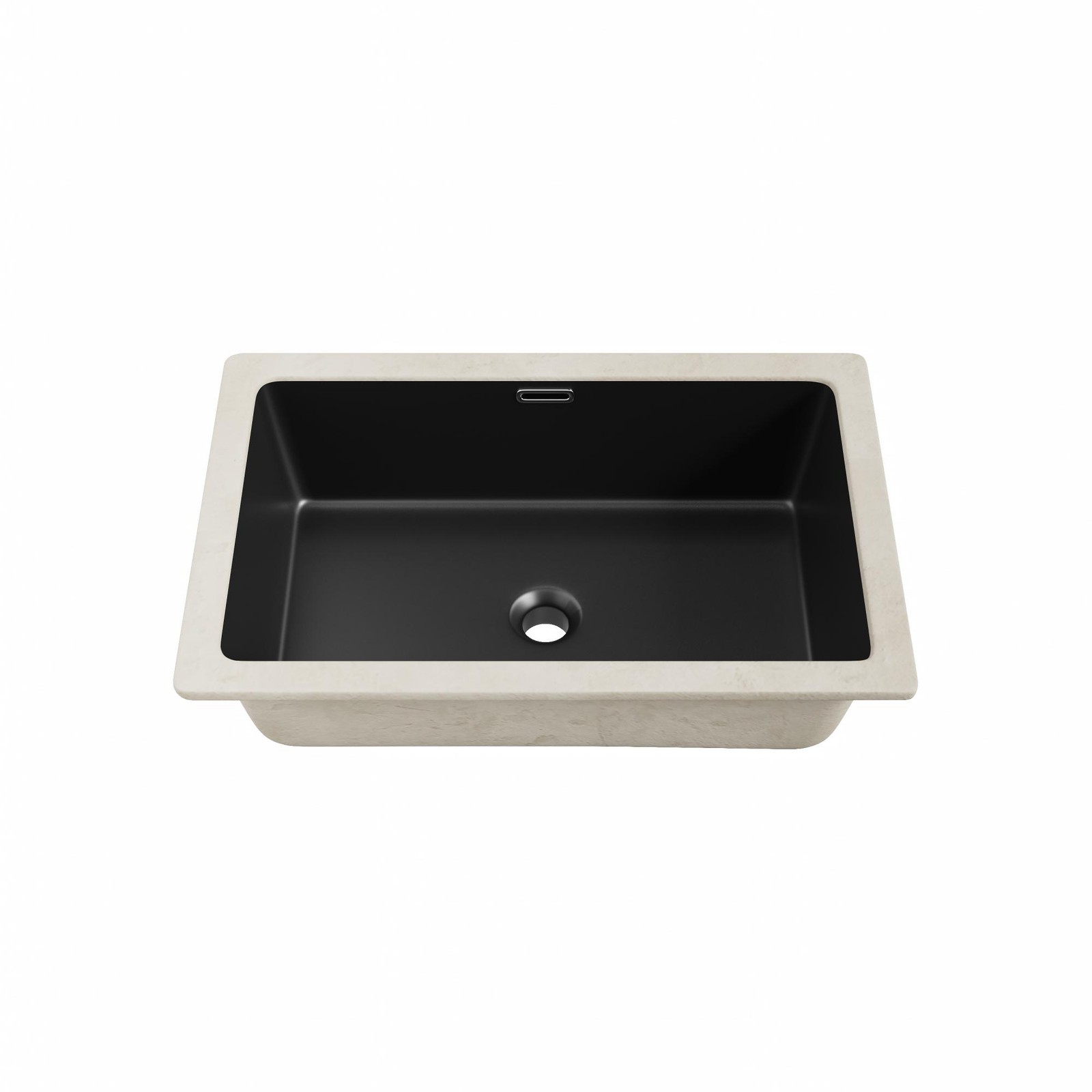 HOROW Undermount Bathroom Sink 24×16 Inch with Deep Basin, Anti-Splash Design
