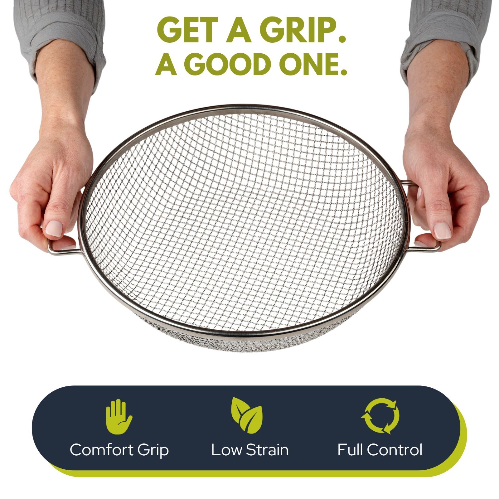 Wenses Original Round Soil Sifter for 5-Gallon Bucket, Stainless Steel Mesh