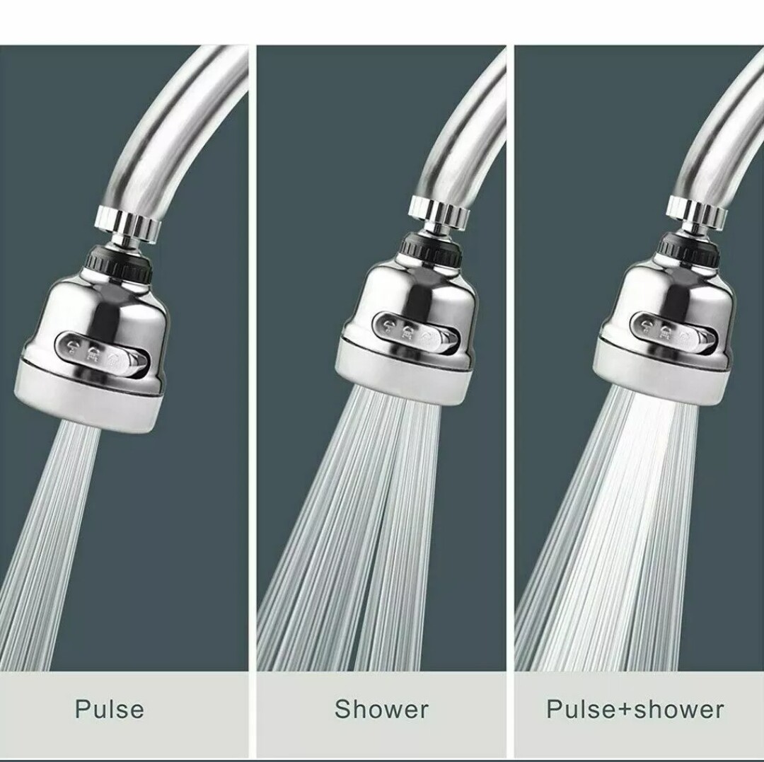 360 Degree Rotating Faucet Movable Kitchen Tap Head Water Saving Nozzle Sprayer