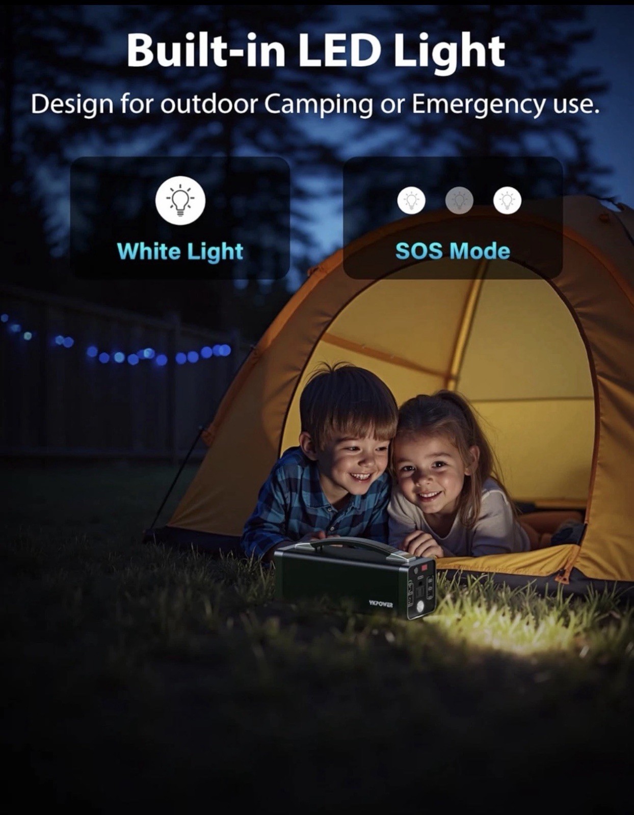 Portable PowerStation 150W, 133.2Wh/36000mAh Fast Charging with 5 Outputs AC Opt