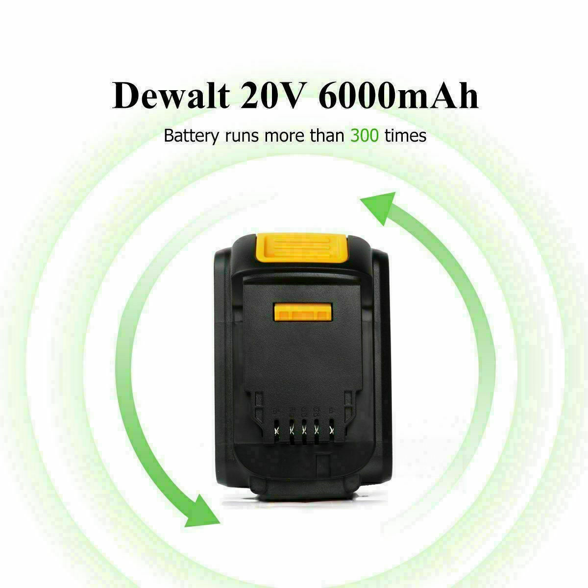 1～2Pack For Dewalt 20V 20 Volt Max 5AH Lithium Battery DCB206-2 DCB205-2/ DCB112