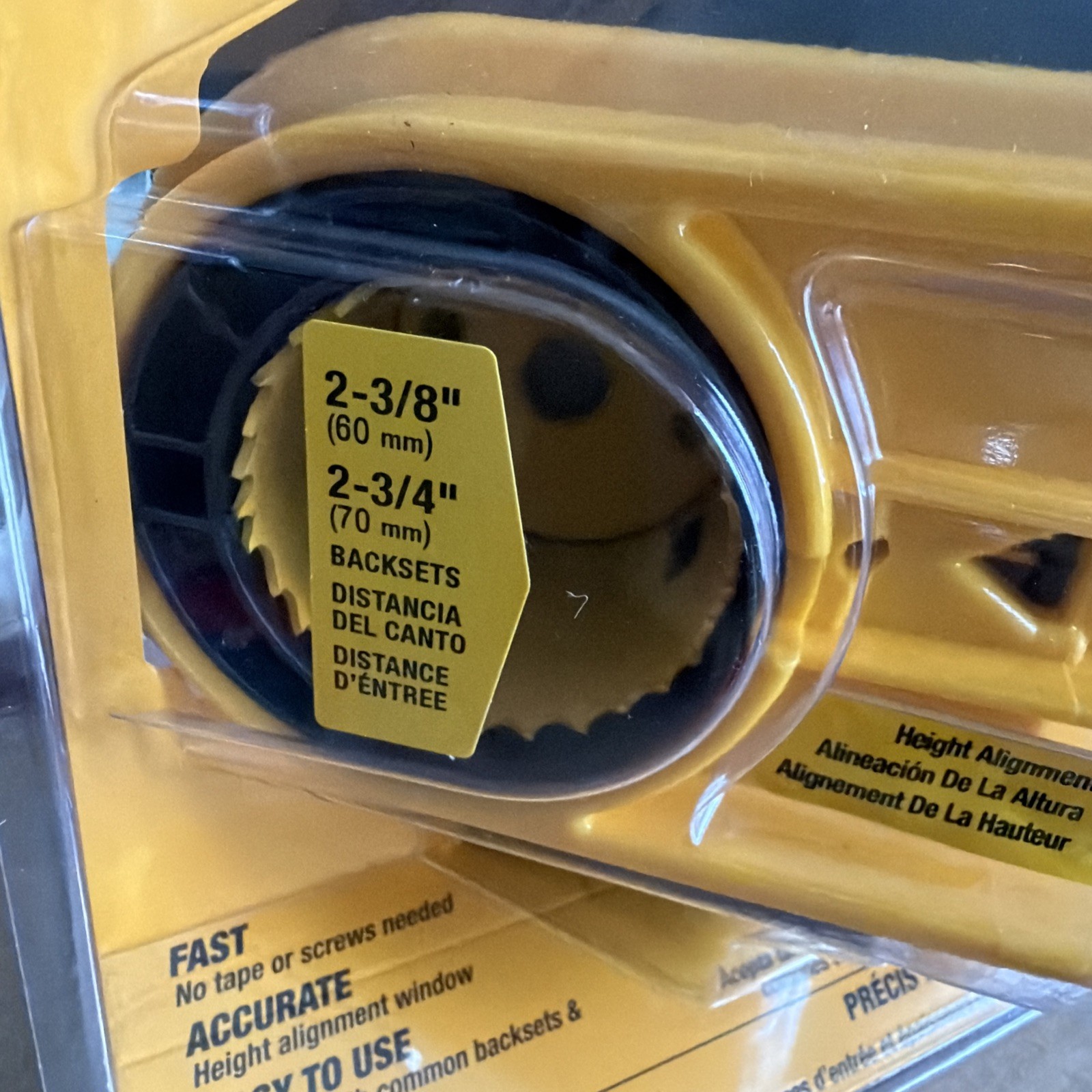 Dewalt Door Lock Installation Kit D180004 Bi-Metal Hole Saws Brand New