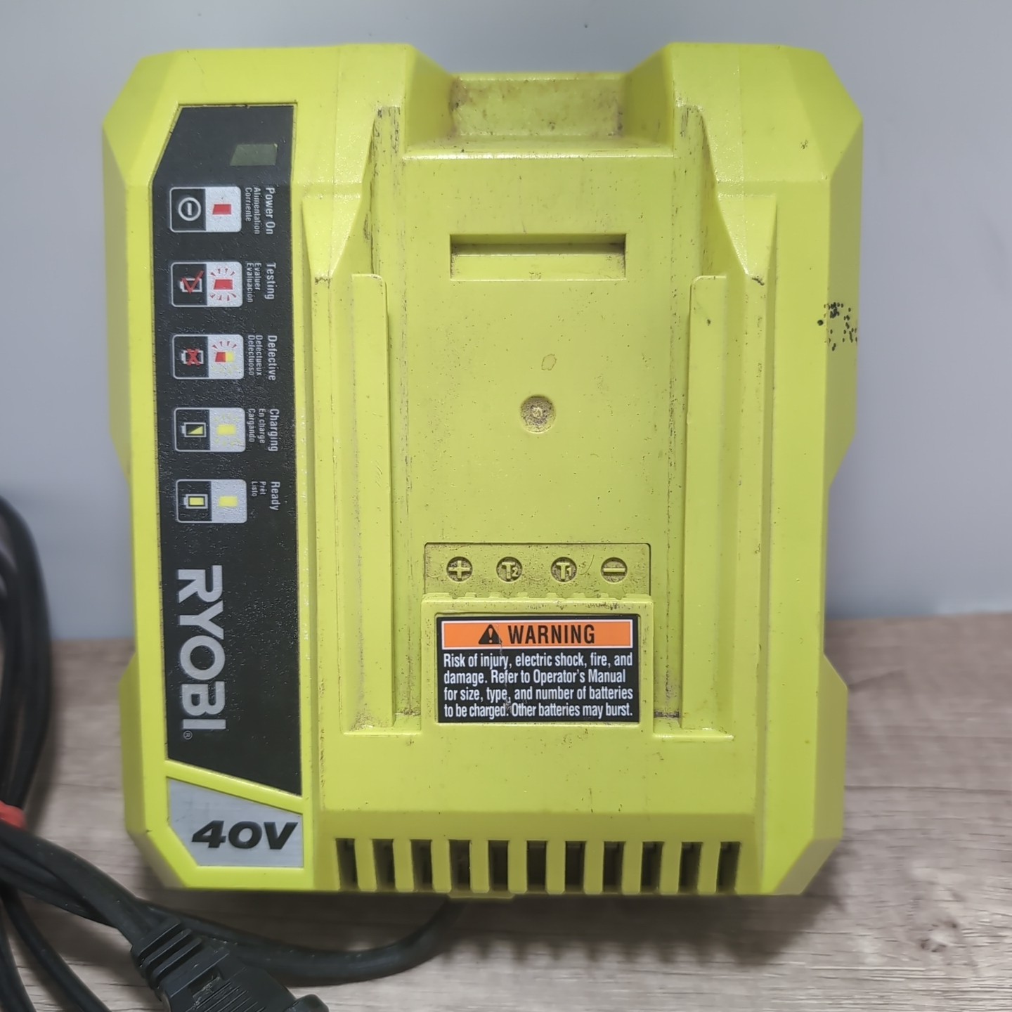 Ryobi -ion Replacement Battery Charger Class 2 OP401 40V Tested