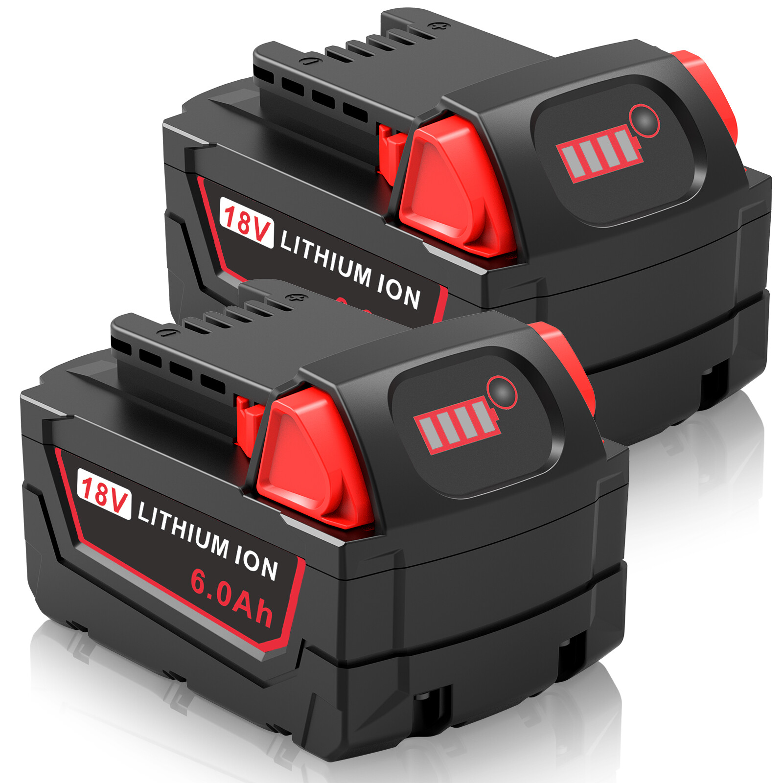 6.0AH Battery or Dual Charger For Milwaukee for M18 Extended Capacity 48-11-1860