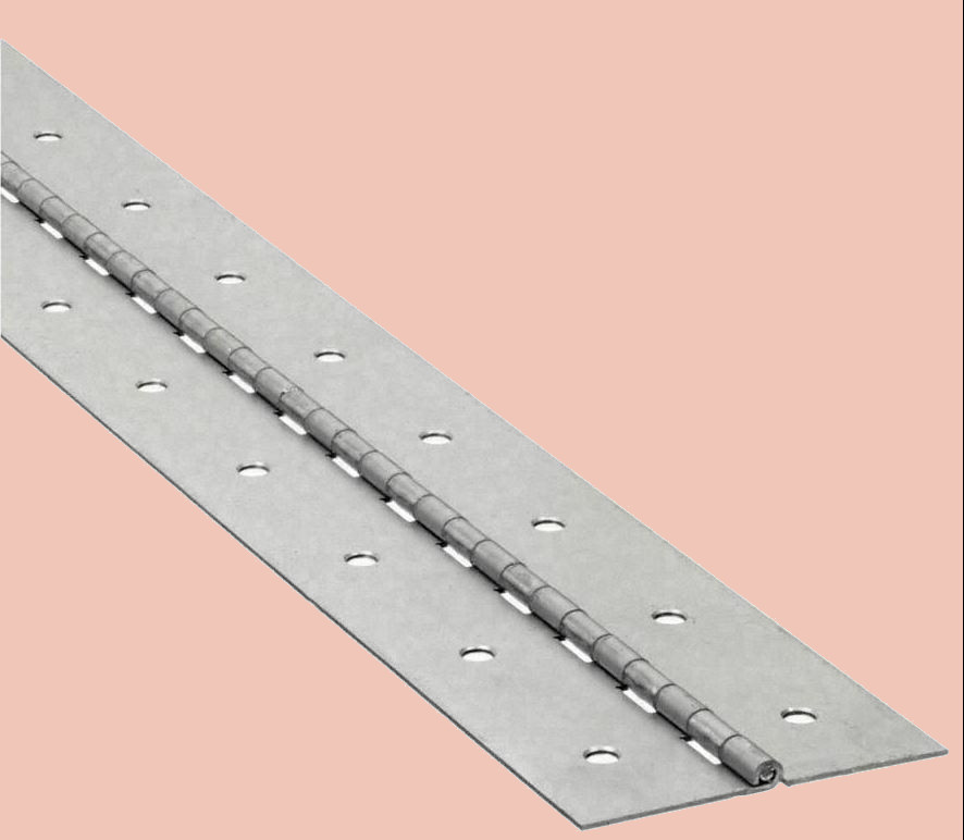 3″ x 6 Ft Piano Hinge Steel Finish Continuous Full Surface Nonremovable Pin NEW