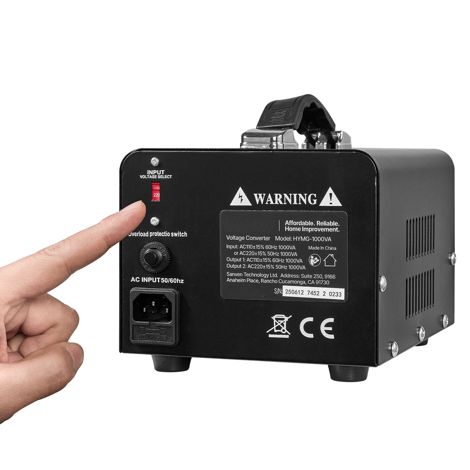 Uimoso Voltage Converter Transformer 1000VA for 110V to 220V and 220V to 110V