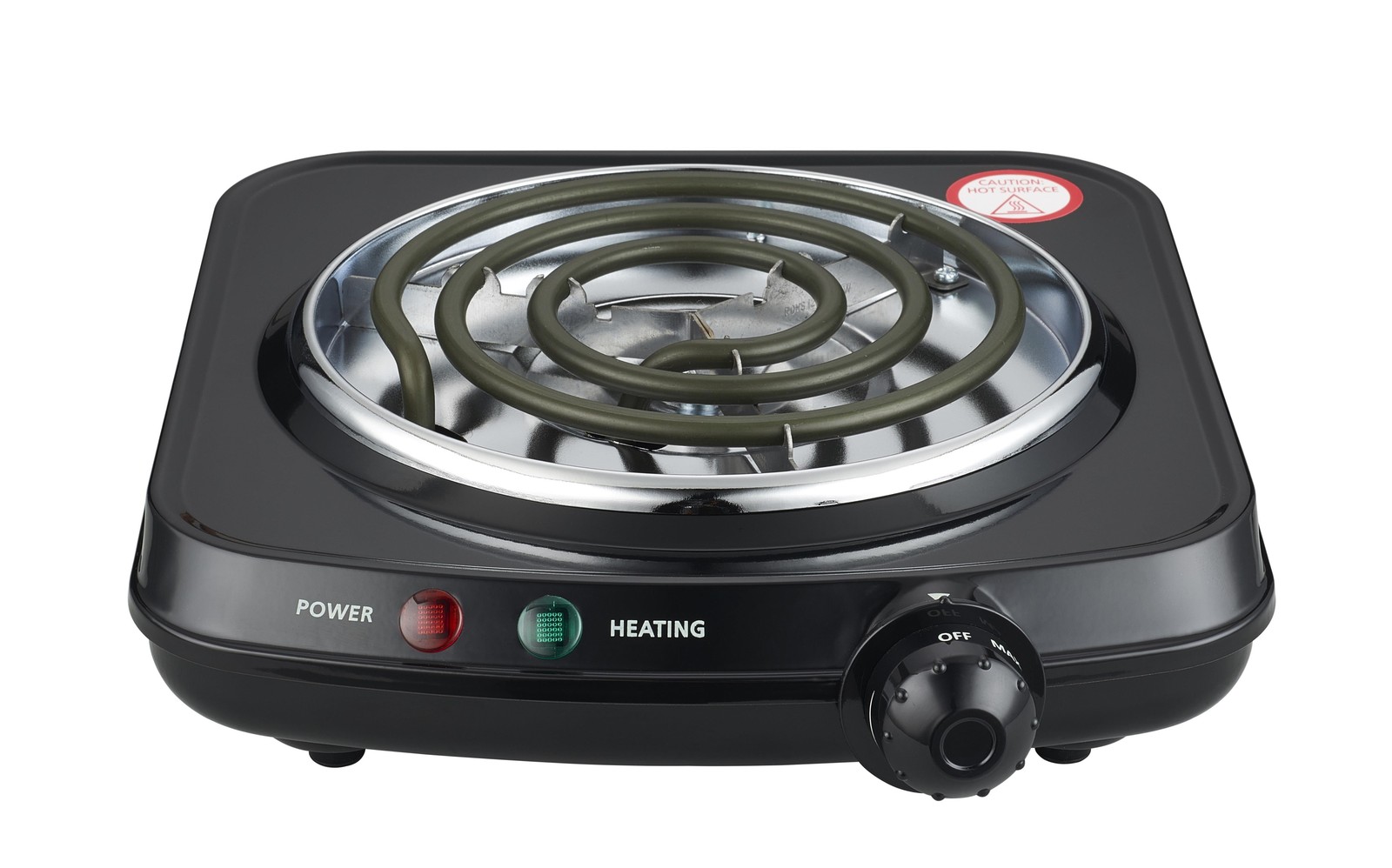 Portable Single Burner and Hot Plate, Easy to Clean, Black, 120V~ 1100W
