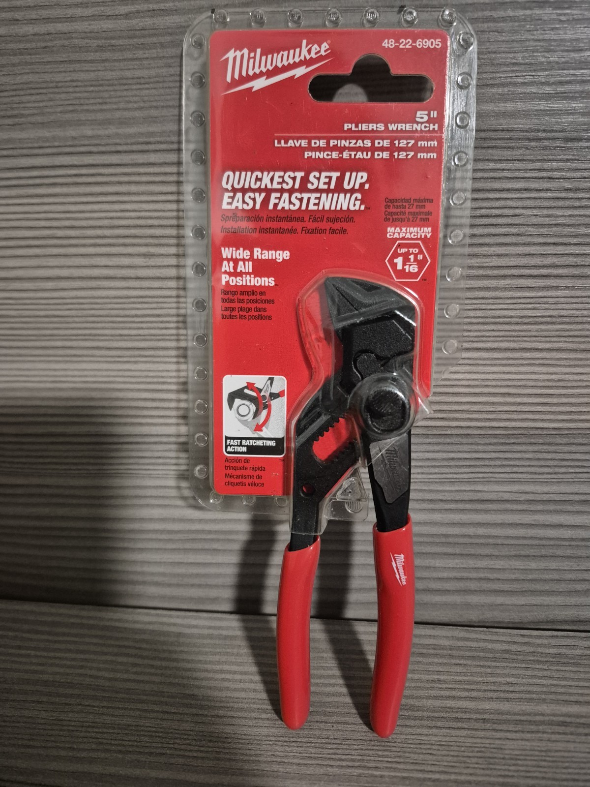 Milwaukee 48-22-6905 5″ Straight Jaw Pliers Wrench (NEW SEALED)